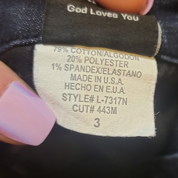 Flying Monkey Mid Rise Dark Wash Stretchy Skinny Jeans - Picture 12 of 12